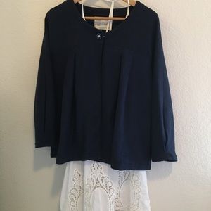 Saturday Sunday Navy Swing Coat